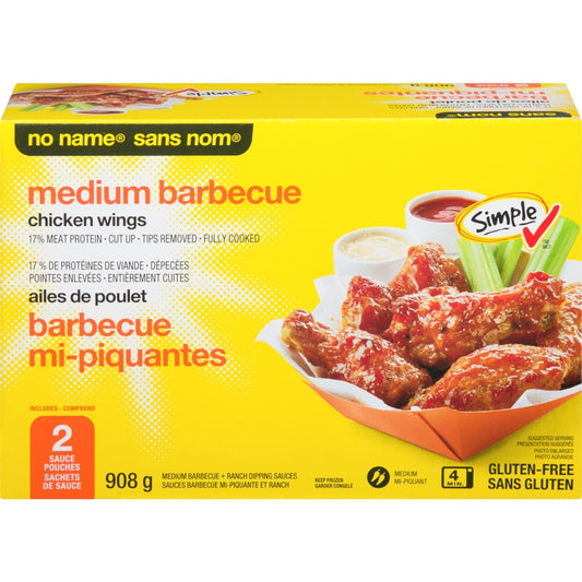 No Name Chicken Wings, BBQ, 908 g