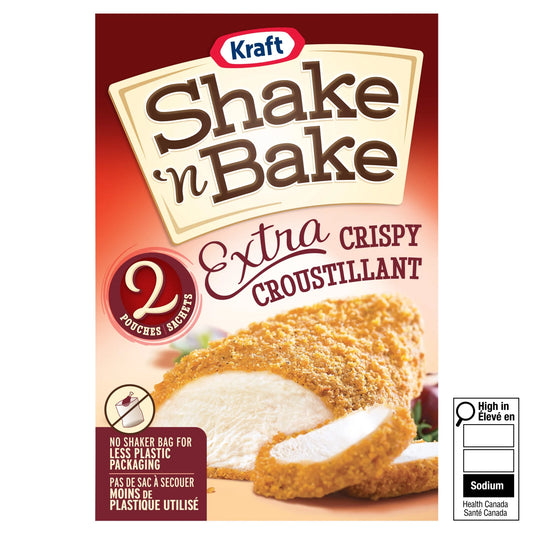 Shake 'N Bake Extra Crispy Coating Mix, 2 Pouches, 152 g