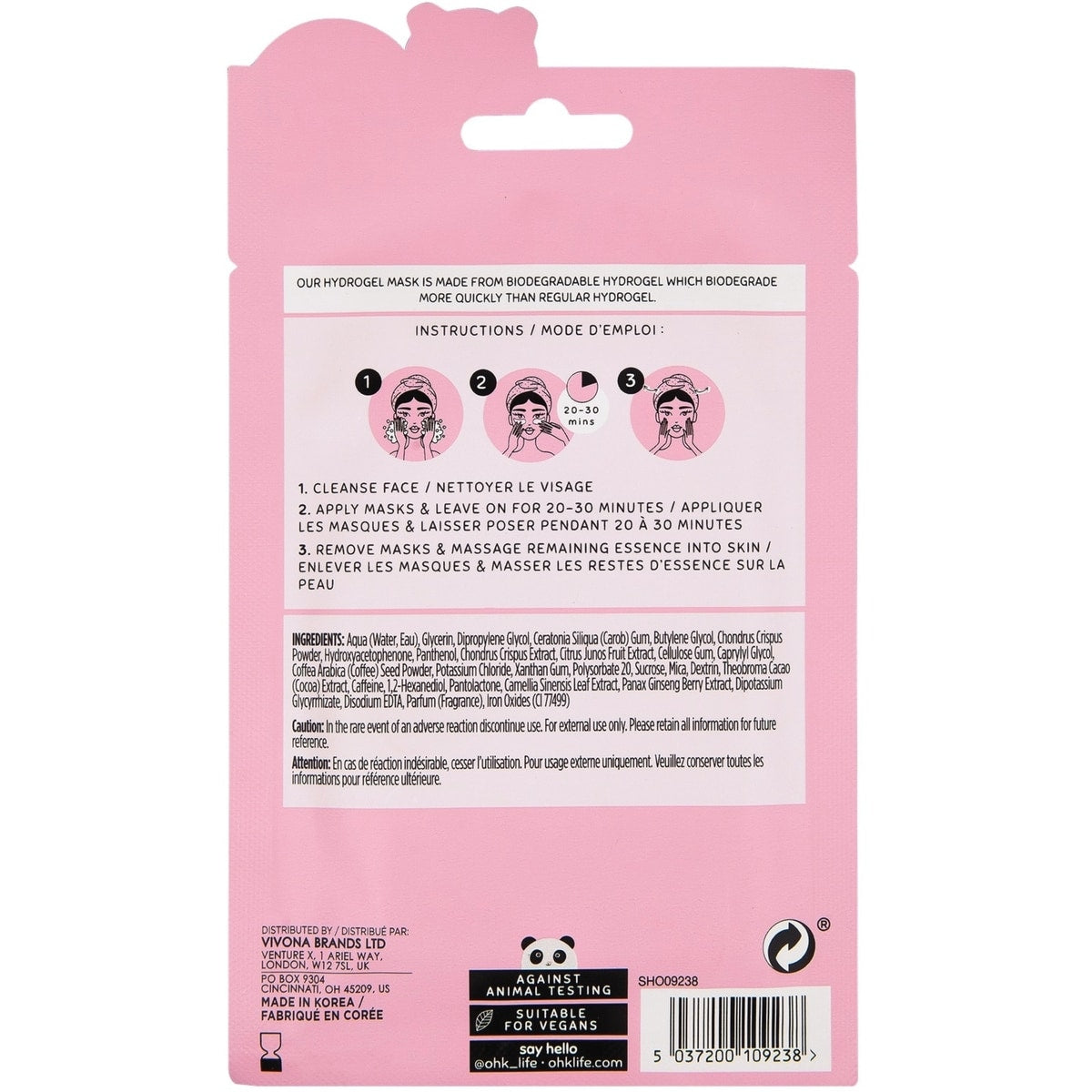 Oh K! Caffeine Eye Mask