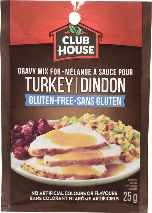 Club House Turkey Gluten-Free Gravy Mix, 25 g
