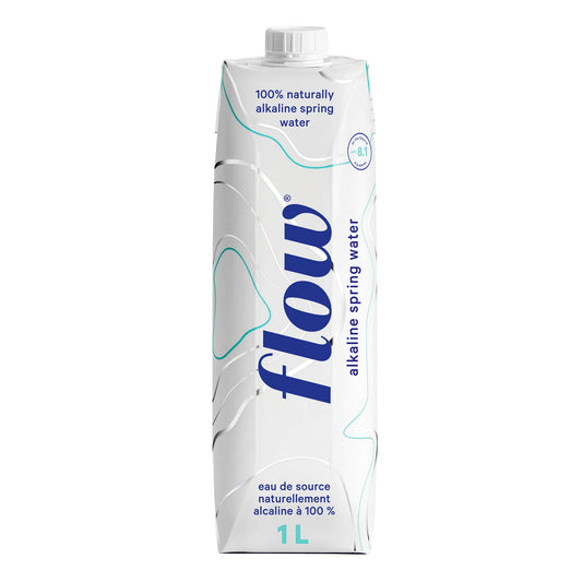 Flow Naturally Alkaline Spring Water, 12 × 1 L