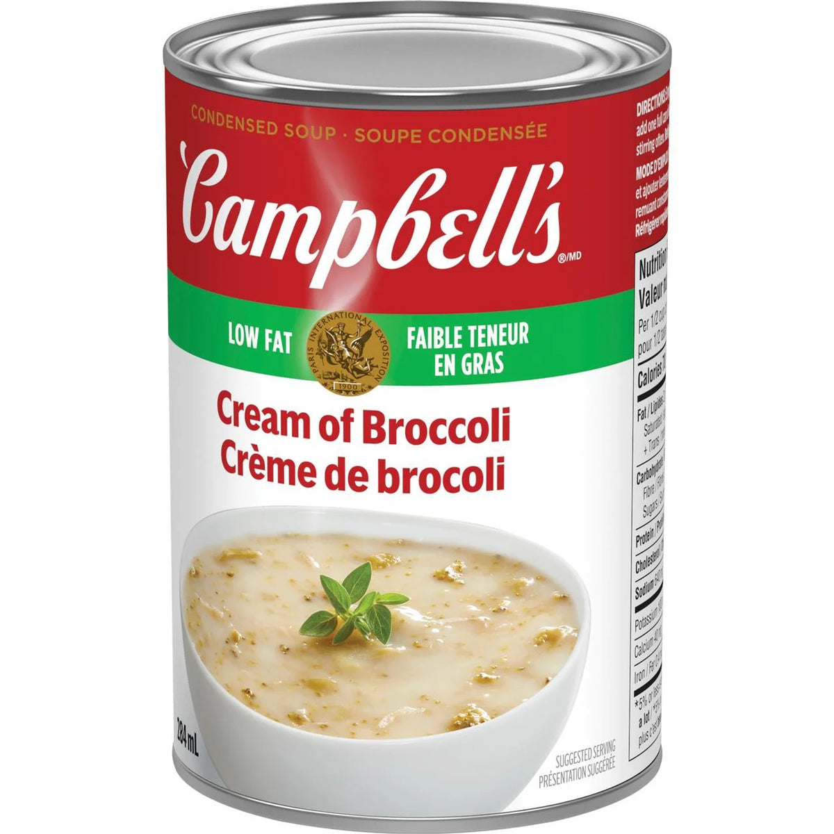 Campbell's Low Fat Cream of Broccoli Condensed Soup, 284 mL