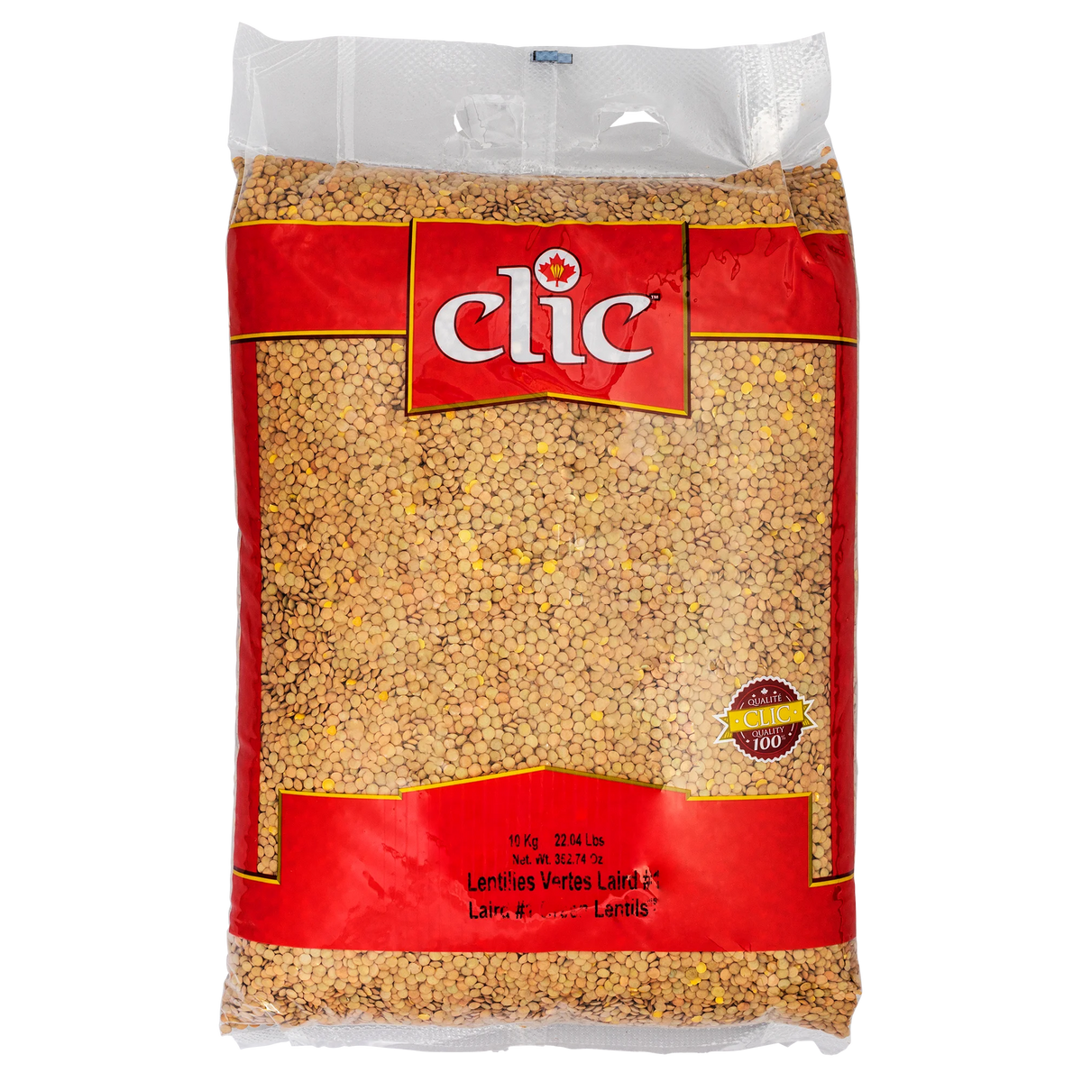 Clic Green Lentils, 10 kg