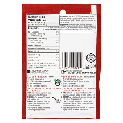 Club House Beef Stew Seasoning Mix, 43 g