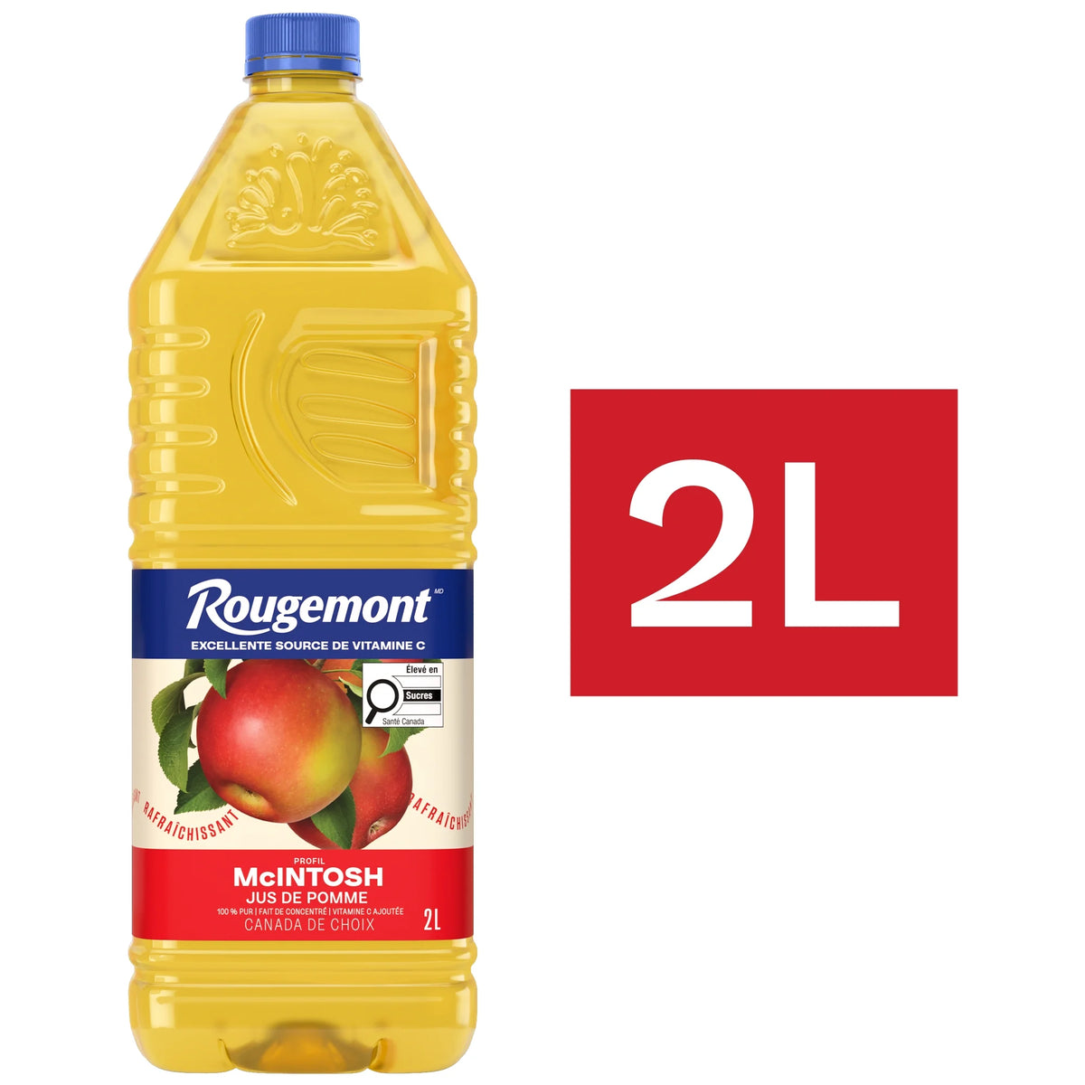 Rougemont 100% Pure McIntosh Apple Juice, 2 L