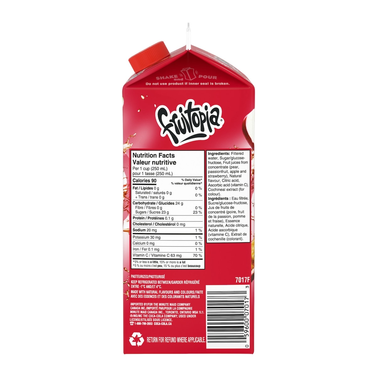 Fruitopia Strawberry Passion Awareness Fruit Juice, 1.75 L