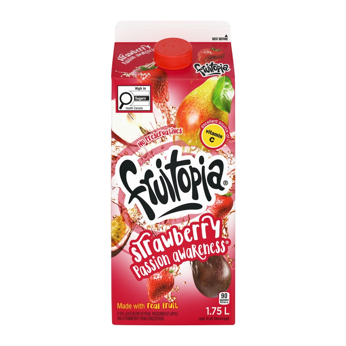 Fruitopia Strawberry Passion Awareness Fruit Juice, 1.75 L