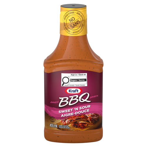Kraft Sweet 'N Sour BBQ Sauce, 455 mL