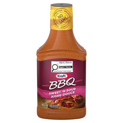 Kraft Sweet 'N Sour BBQ Sauce, 455 mL