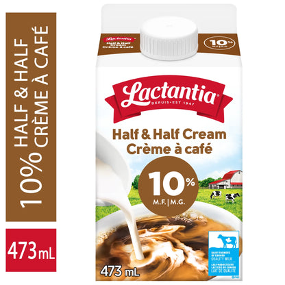 Lactantia 10% Half and Half Cream, 473 mL