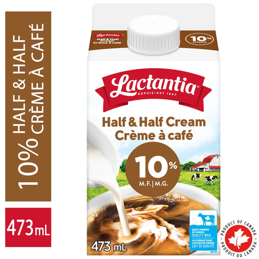 Lactantia 10% Half and Half Cream, 473 mL