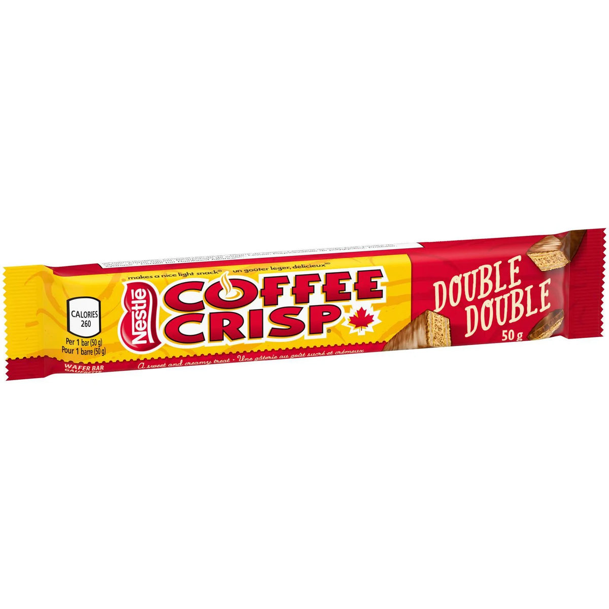 Nestlé Coffee Crisp Double Double Wafer Bar, 50 g