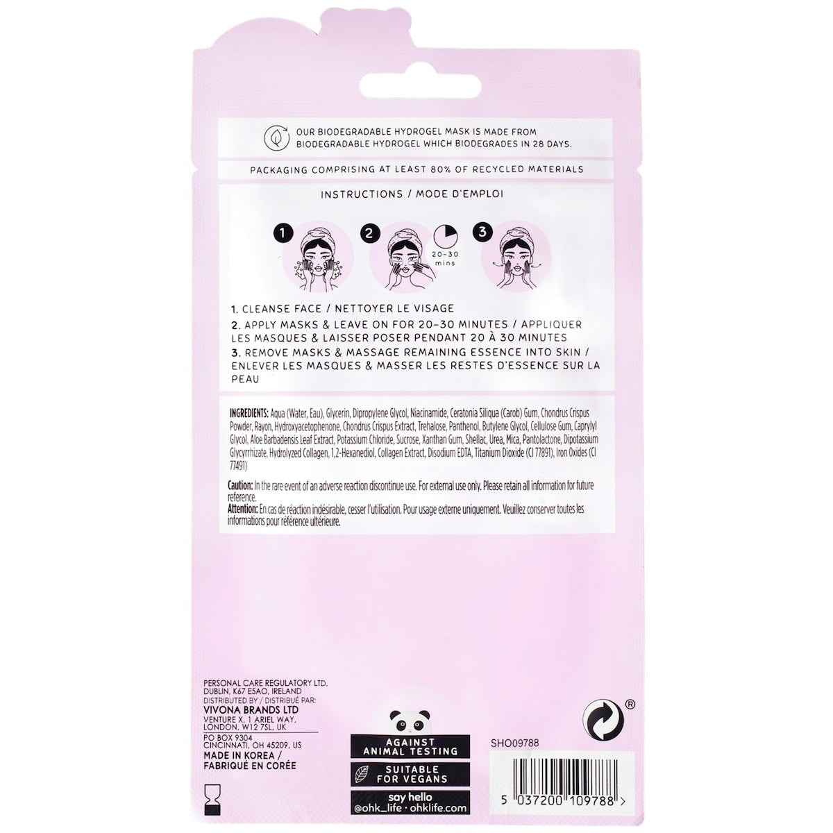 Oh K! Aloe & Collagen Eye Mask