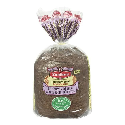 Dimpflmeier Sliced Pumpernickel Delicatessen Rye Bread, 454 g