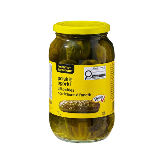 No Name Polskie Ogorki Dill Pickles, 1 L