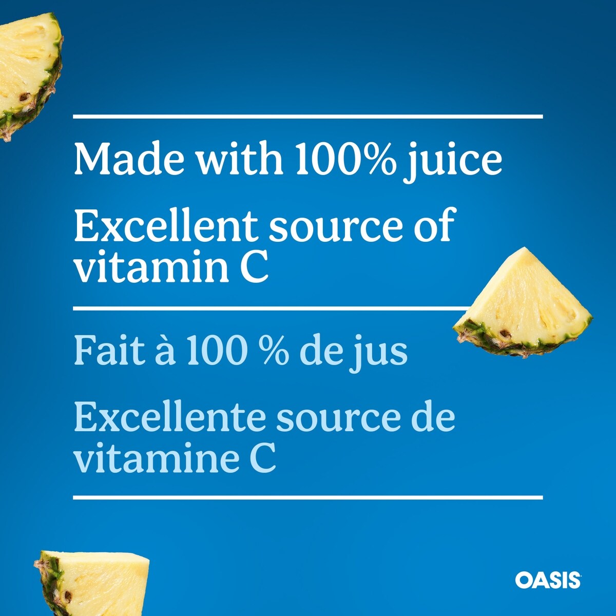 Oasis Pineapple Juice, 960 mL
