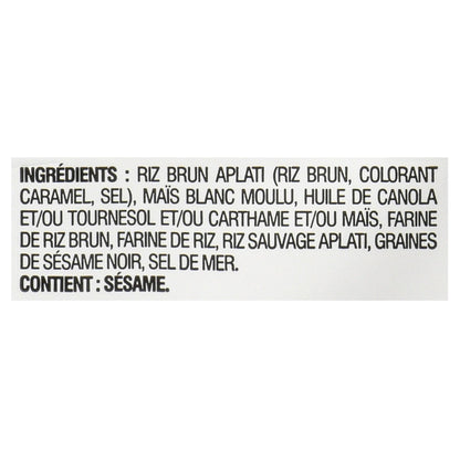 Riceworks Wild Sea Salt and Black Sesame Gourmet Rice Snacks, 155 g