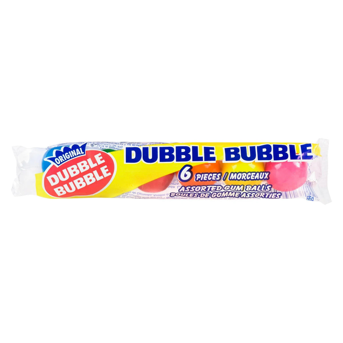 Dubble Bubble Assorted Gumballs, 66 g