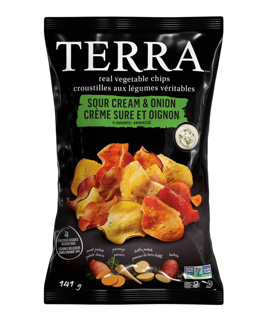 Terra Sour Cream & Onion Vegetable Chips, 141 g