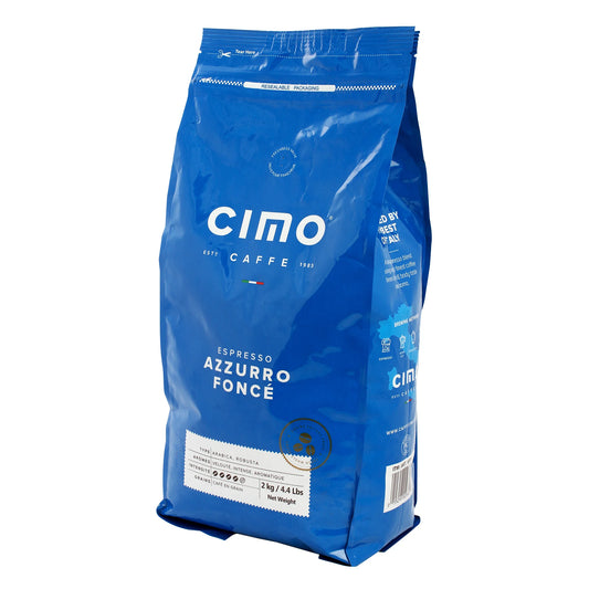 Cimo Espresso Azzuro Dark Roast Whole Bean Coffee, 2 kg