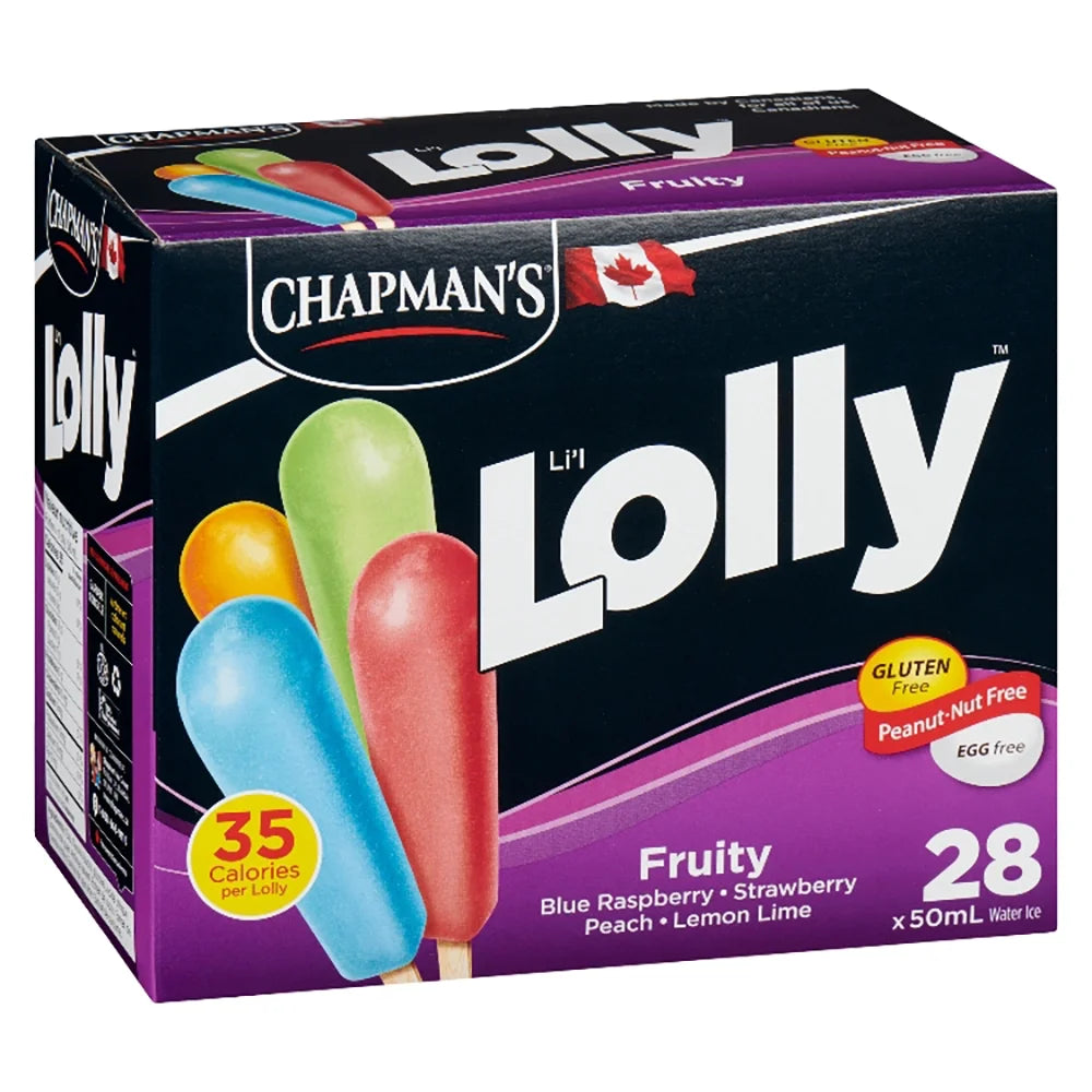 Chapman's Low Calorie Fruity Li'l Lolly in a Box, 28 × 50 mL