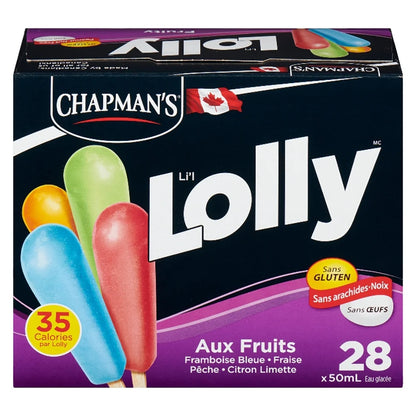 Chapman's Low Calorie Fruity Li'l Lolly in a Box, 28 × 50 mL