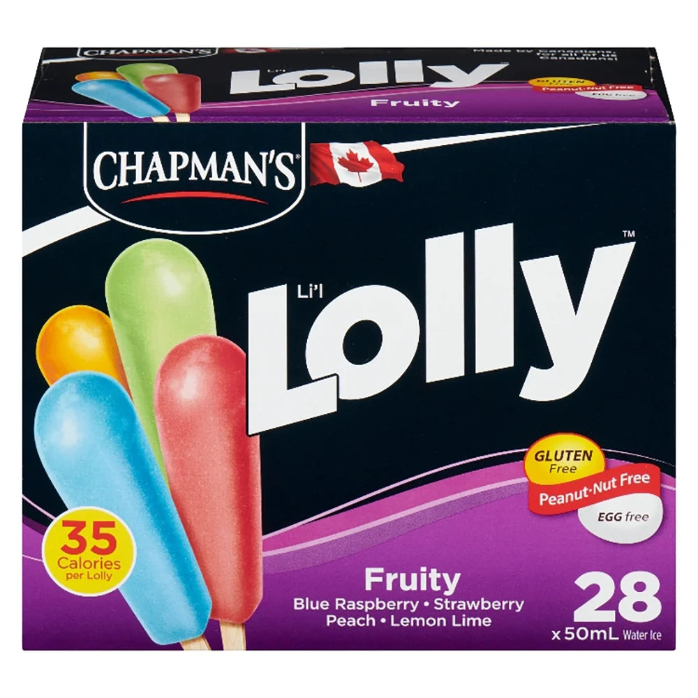 Chapman's Low Calorie Fruity Li'l Lolly in a Box, 28 × 50 mL