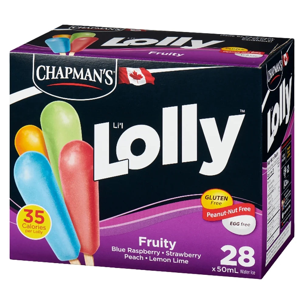 Chapman's Low Calorie Fruity Li'l Lolly in a Box, 28 × 50 mL