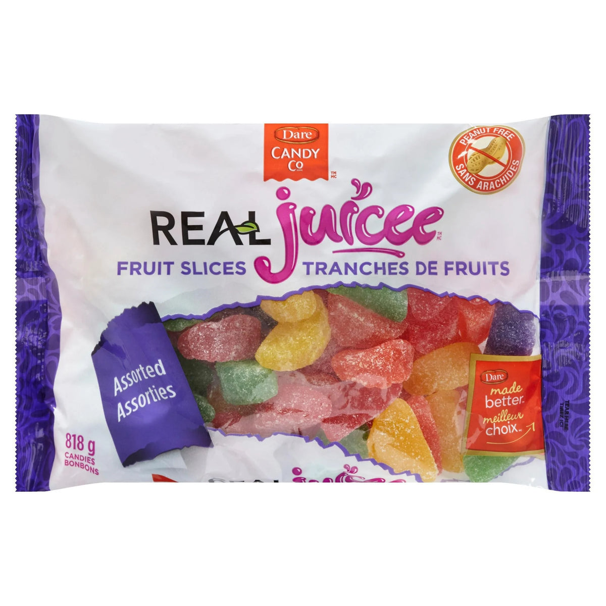 Dare Real Juicee Fruit Slices Candy, 818 g