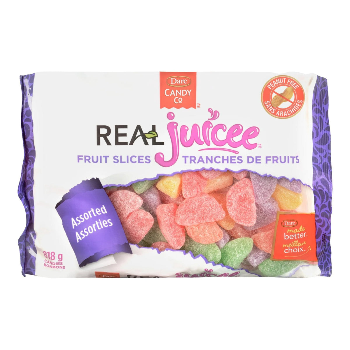 Dare Real Juicee Fruit Slices Candy, 818 g