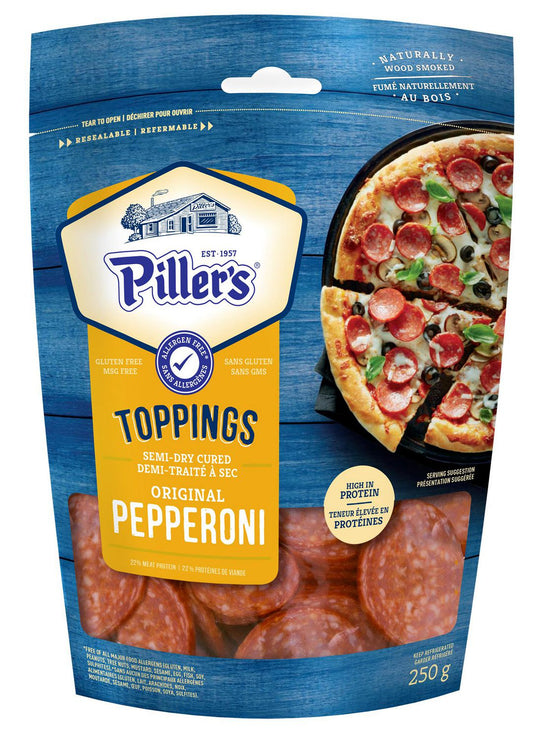 Piller's Toppings Original Pepperoni, 250 g