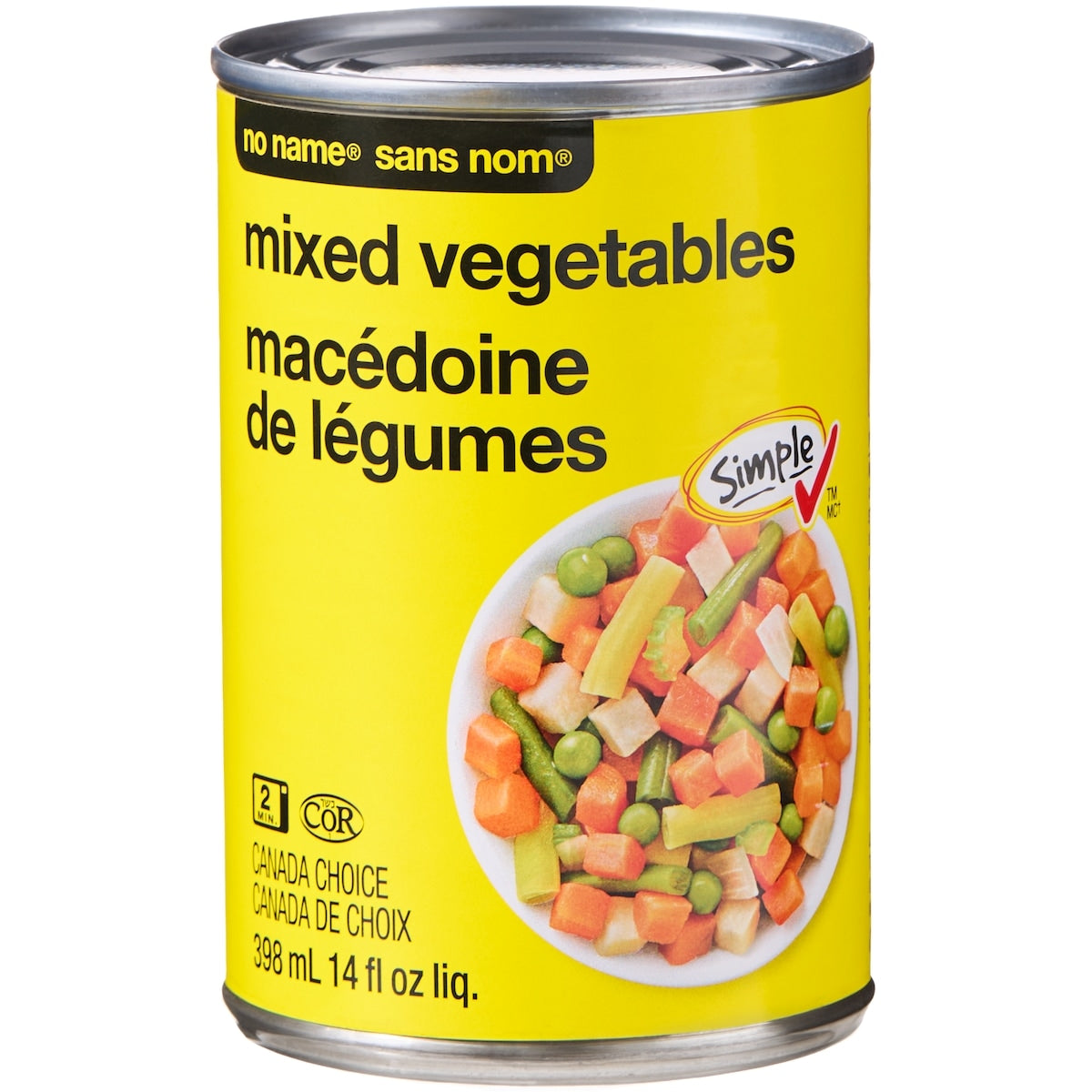 No Name Mixed Vegetables, 398 mL