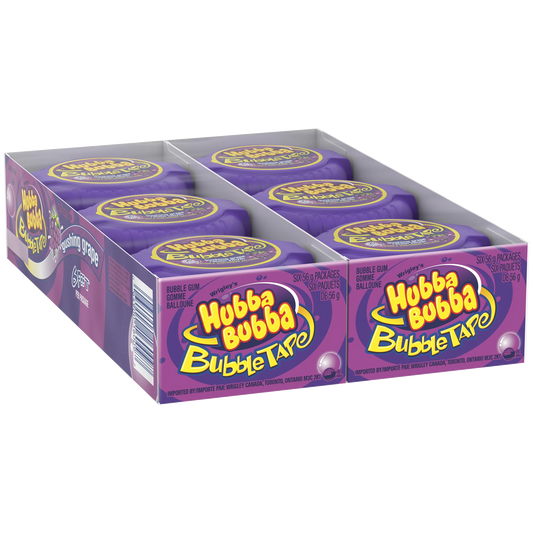Hubba Bubba Bubble Tape Grape, 12 × 56 g