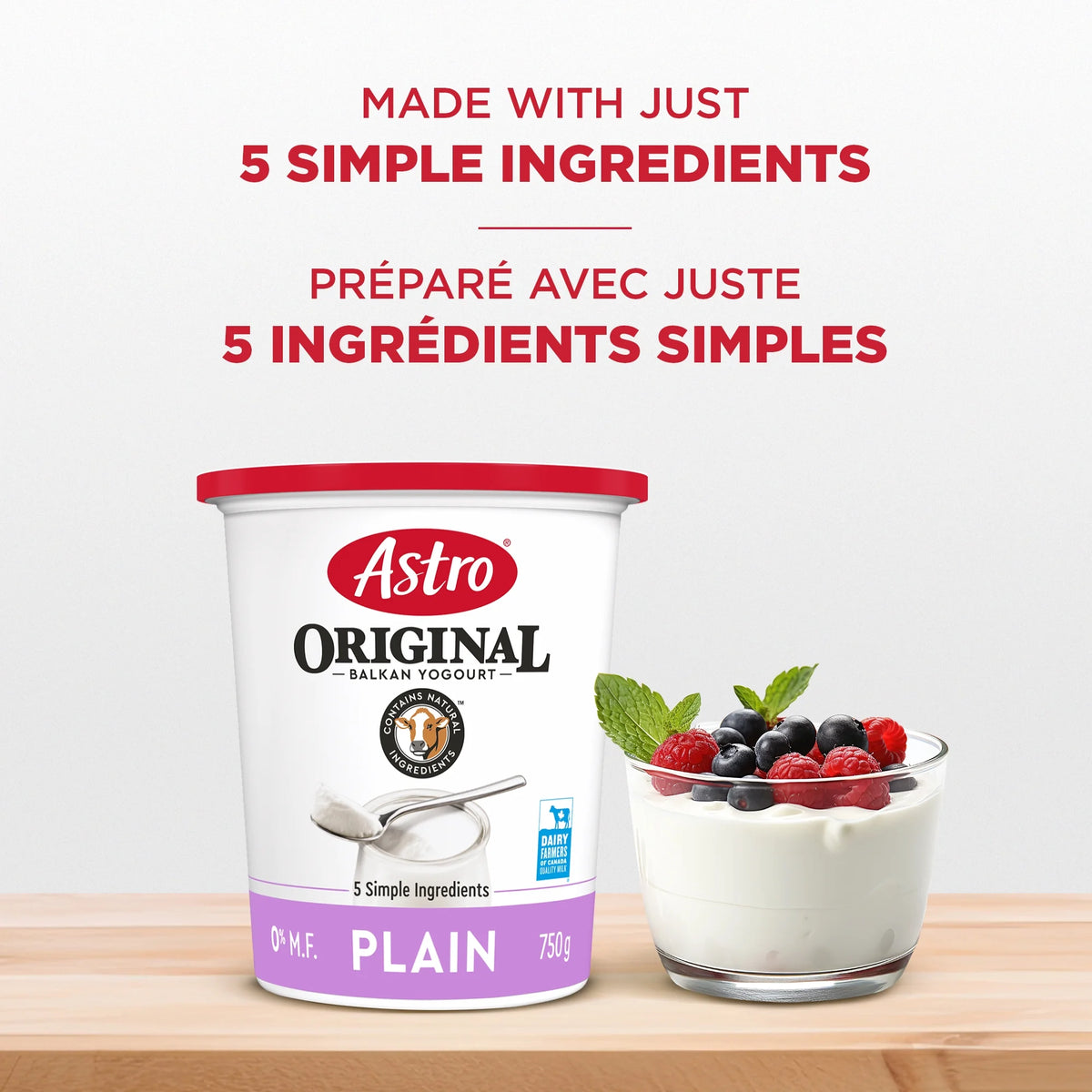 Astro Original Balkan Style Plain 0% Yogurt, 750 g