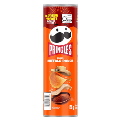 Pringles Buffalo Ranch Potato Chips, 156 g