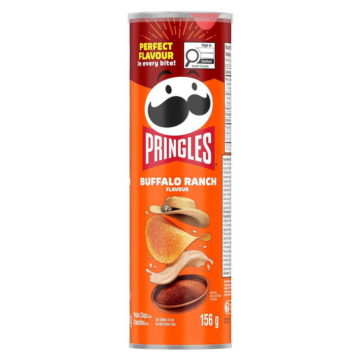 Pringles Buffalo Ranch Potato Chips, 156 g