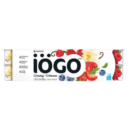 IÖGO 1.5% Yogurt, 24 × 100 g