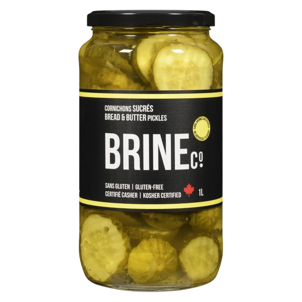 Brine&co Bread and Butter Pickles, 1 L