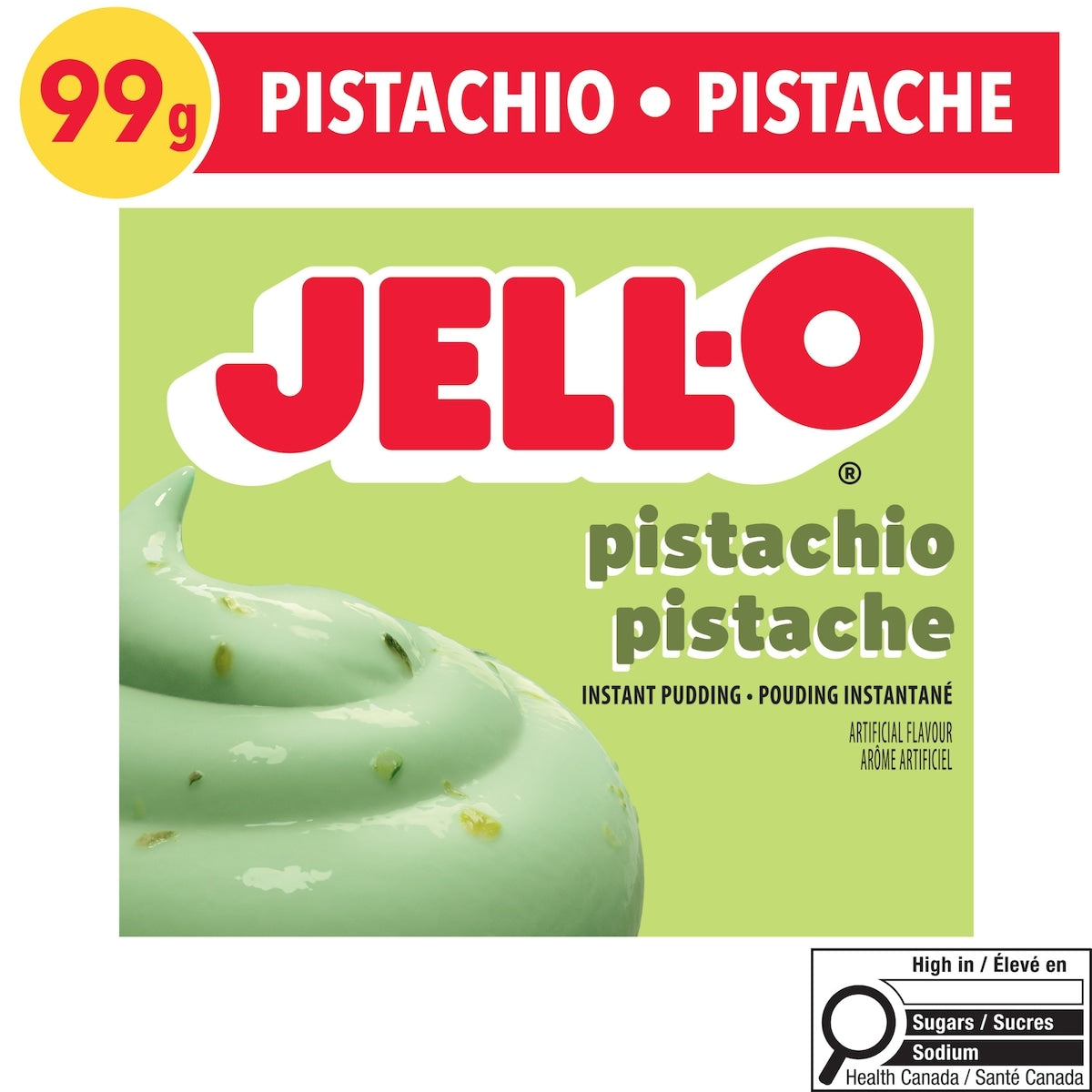 Jell-O Pistachio Instant Pudding Mix, 99 g