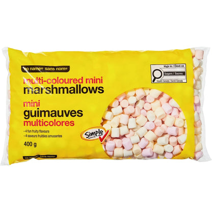 No Name Multi-Coloured Mini Marshmallows, 400 g