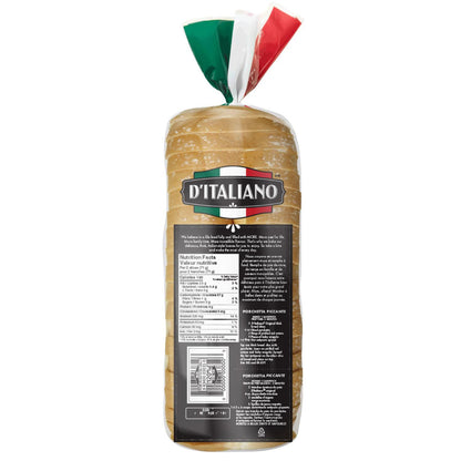 D'Italiano Thick Slice Original White Bread, 675 g