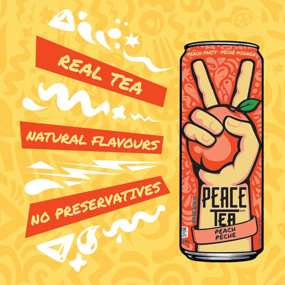 Peace Tea Peach Party Iced Tea, 695 mL