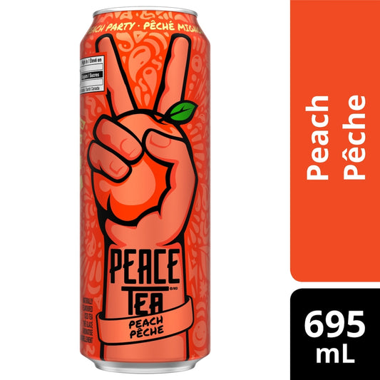Peace Tea Peach Party Iced Tea, 695 mL