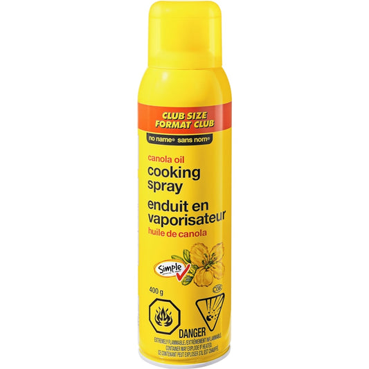 No Name Club Size Canola Oil Cooking Spray, 400 g