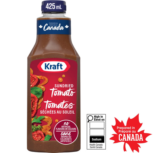 Kraft Sundried Tomato & Oregano Salad Dressing, 425 mL