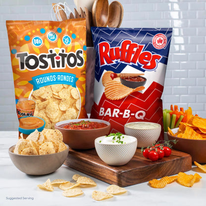 Ruffles Salt & Vinegar Flavoured Potato Chips, 200 g