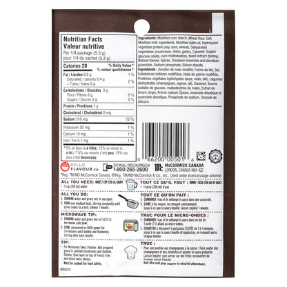 Club House Mushroom Gravy Mix, 21 g