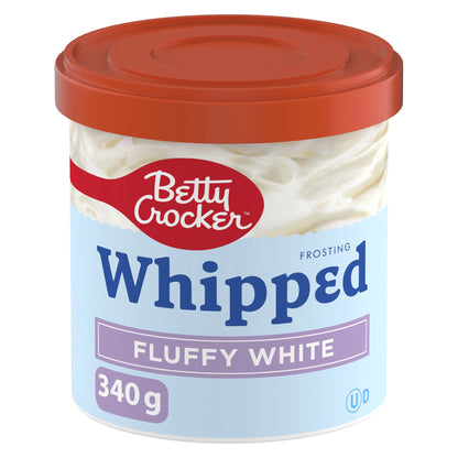 Betty Crocker Whipped Frosting, Fluffy White Vanilla, Gluten Free, 340 g