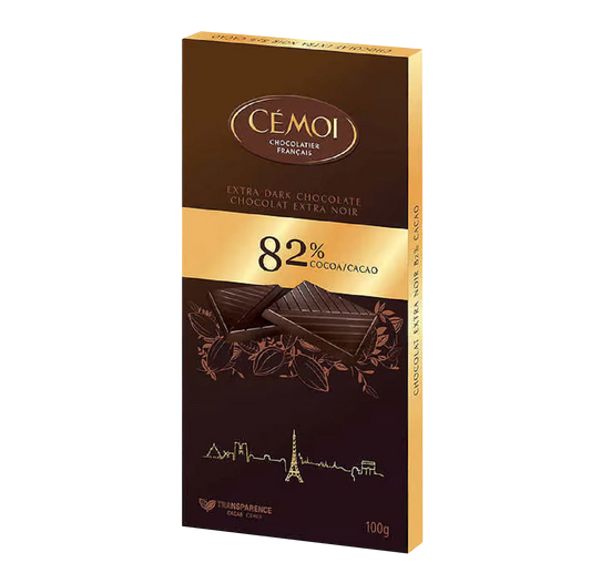Cemoi 82% Cocoa Chocolate Bars, 6 × 100 g