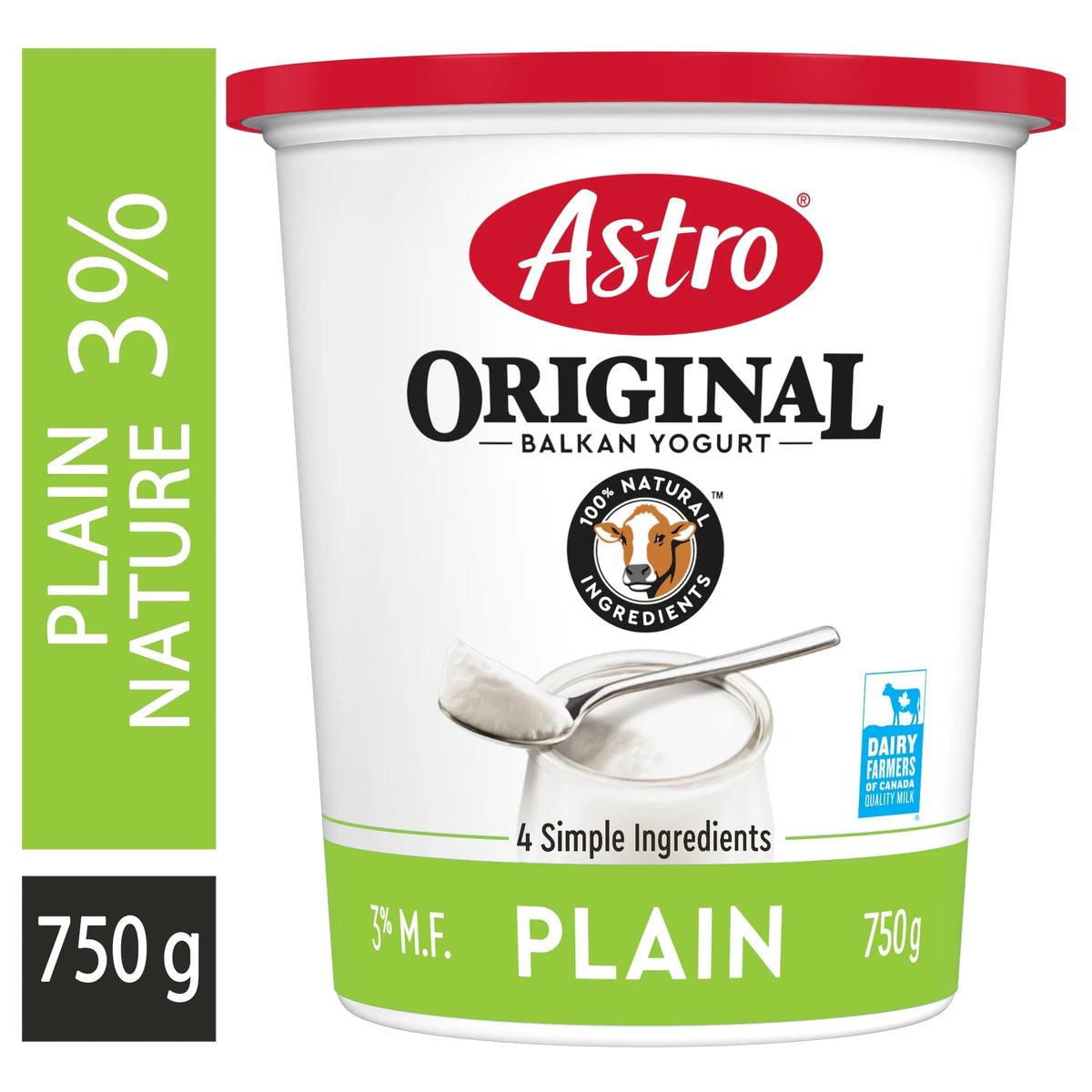 Astro Original Plain Balkan Style Yogurt 3%, 750 g